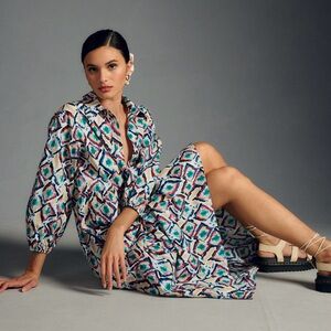 Bettina tiered shirt dress